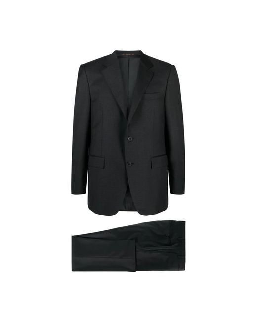 Canali Black Single Breasted Suits for men