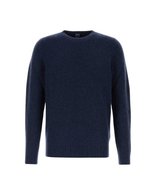 Round-Neck Knitwear Fedeli pour homme en coloris Blue
