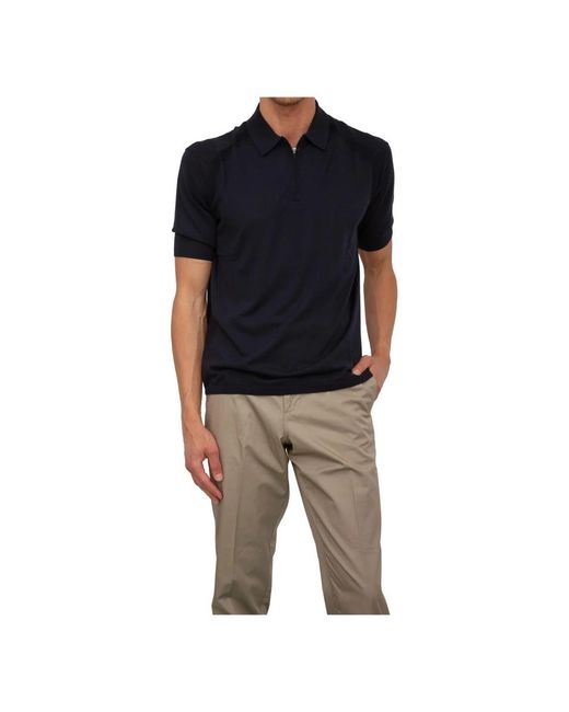 Emporio Armani Black Polo Shirts for men