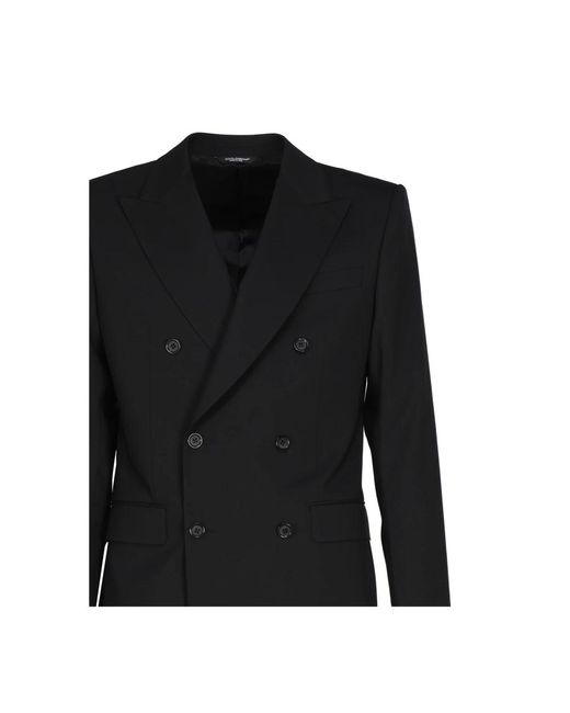 Dolce & Gabbana Schwarzes zweiteiliges maßgeschneidertes kleid in Black für Herren