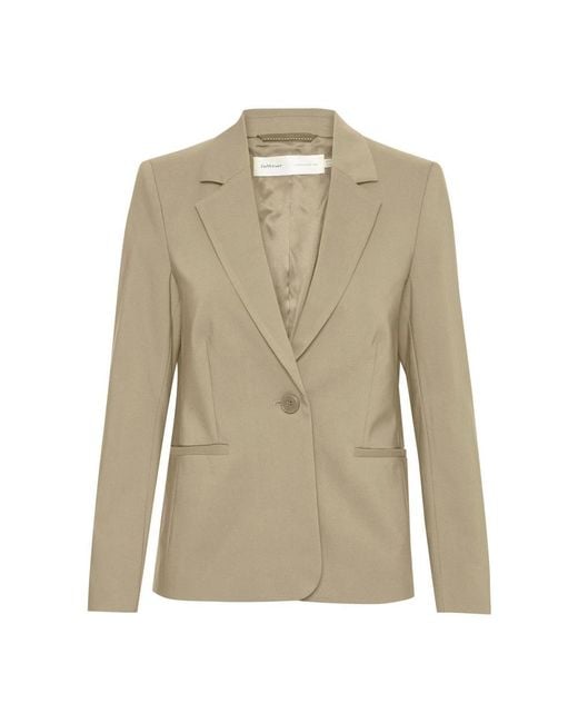 Inwear Jassen ,Klassieke Blazer Met Klepzakken in het Natural