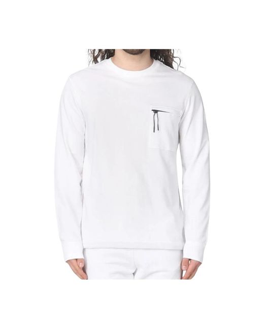 Woolrich White Round-Neck Knitwear for men