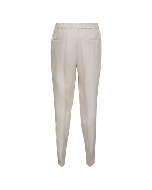 Slim-Fit Trousers Brunello Cucinelli pour homme en coloris Gray
