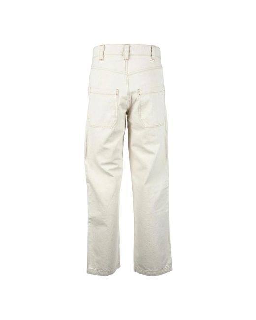 Isabel Marant Natural Straight Trousers for men