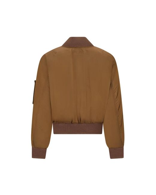 Chloé Brown Bomber Jackets