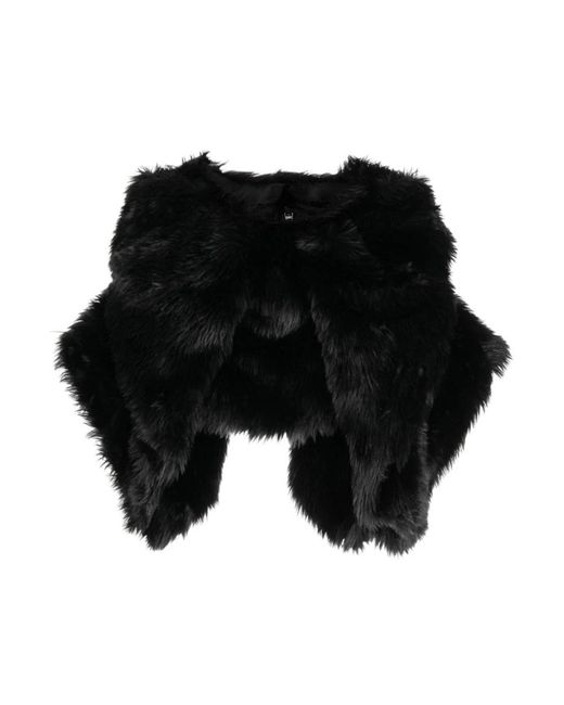 Comme des Garçons Black Faux Fur & Shearling Jackets