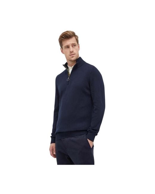 Turtlenecks Barbour de hombre de color Blue