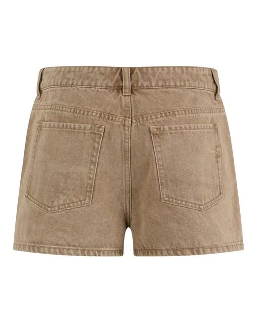 Pinko Natural Denim Shorts