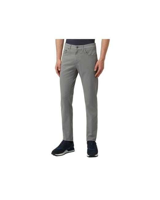 Harmont & Blaine Gray Slim-Fit Trousers for men