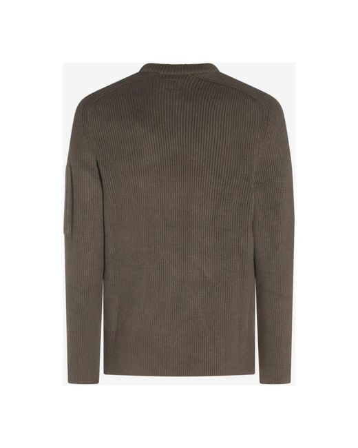 C P Company Green Round-Neck Knitwear for men