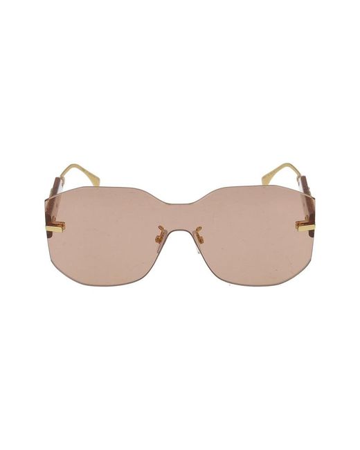 Fendi Accessoires ,Geel ,Fe 40067U Zonnebril in het Pink