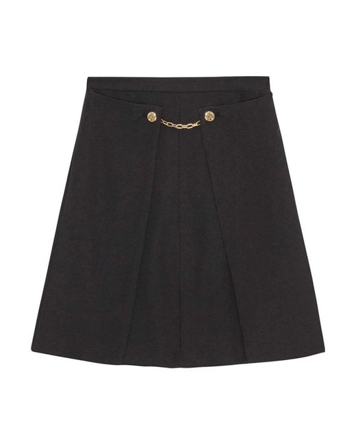 Short Skirts Ganni en coloris Black