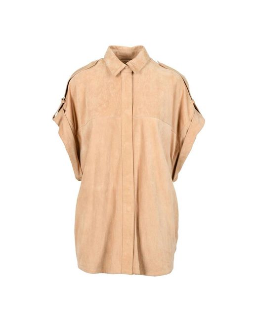 Dondup Natural Lederhemd