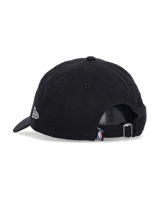 KTZ Accessoires ,Zwart ,Katoen Utah Jazz Gebogen Klep Pet Nba Concept in het Black voor heren
