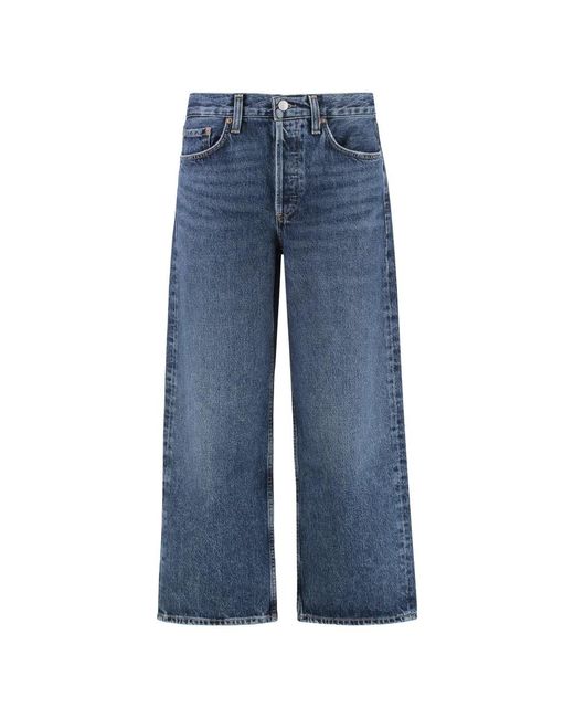 Agolde Blue Straight Fit Jeans