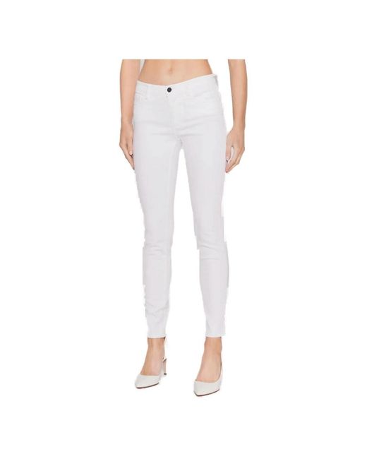 Armani Exchange White Skinny Jeans