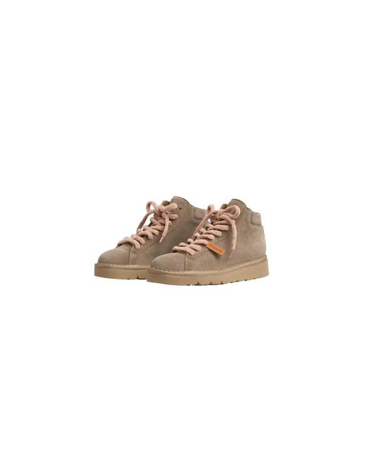 Pànchic Brown Lace-Up Boots
