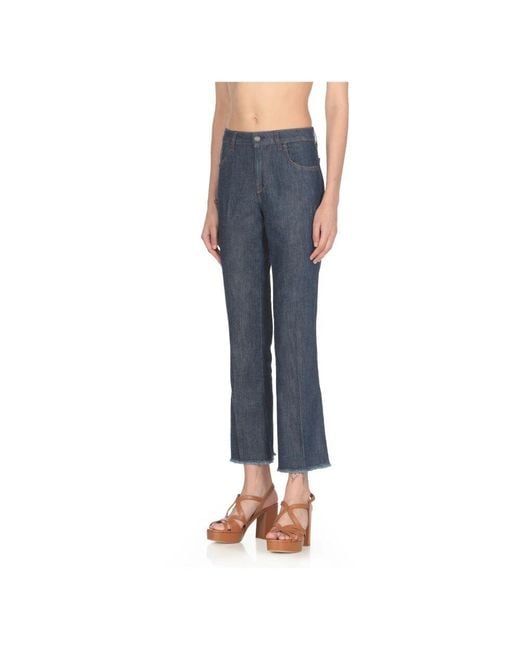 Cropped Jeans Fay en coloris Blue