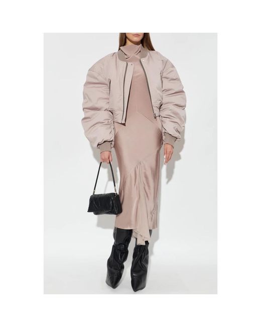 Rick Owens Gewatteerde Bomberjack in het Brown