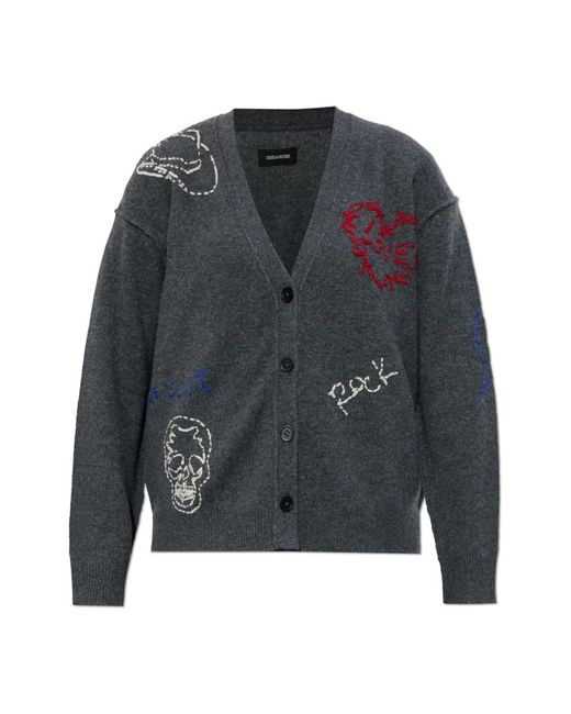 Zadig & Voltaire Gray Cashmere Knitwear