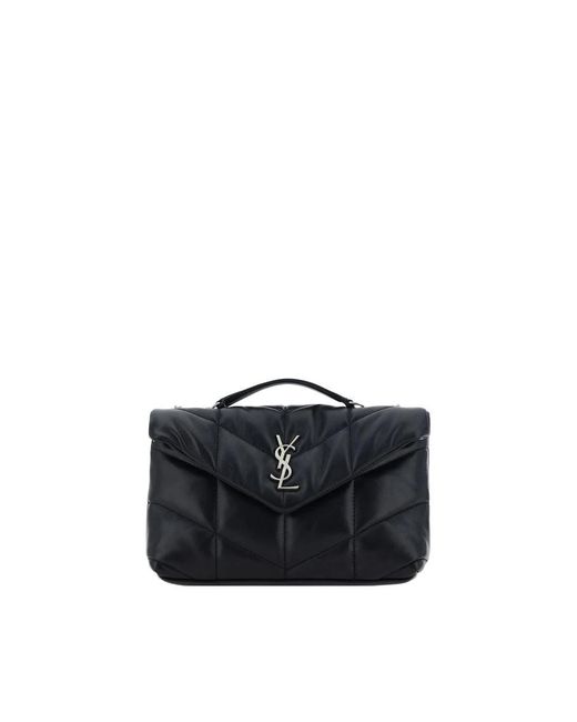 Handbags Saint Laurent de color Blue