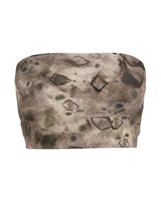 Cortana Badmode ,Grijs ,Ryo, Bikini Bandeau Diamantprint in het Brown