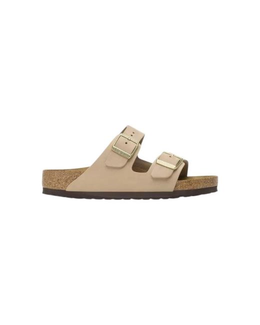 Birkenstock White Sliders
