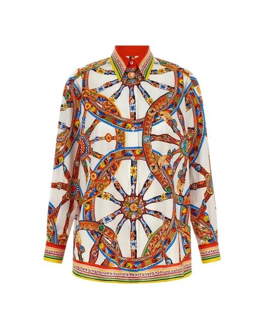 Dolce & Gabbana Orange Shirts