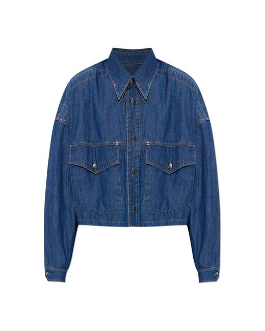 Versace Blue Denim Jackets