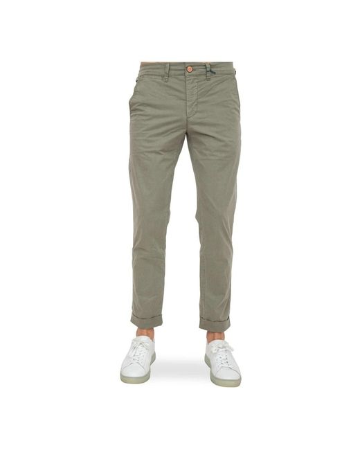 Jeckerson Gray Cropped Trousers for men