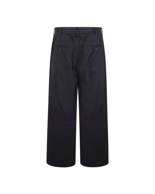 Comme des Garçons Blue Wide Trousers for men