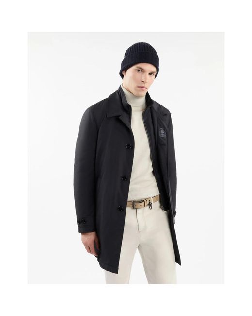 Single-Breasted Coats Fay de hombre de color Black