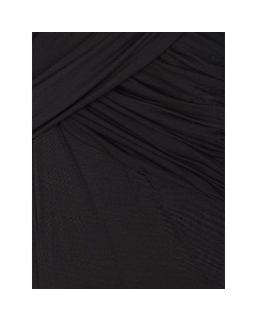 Zimmermann Black Schwarzer Drapierter Bodysuit-Top