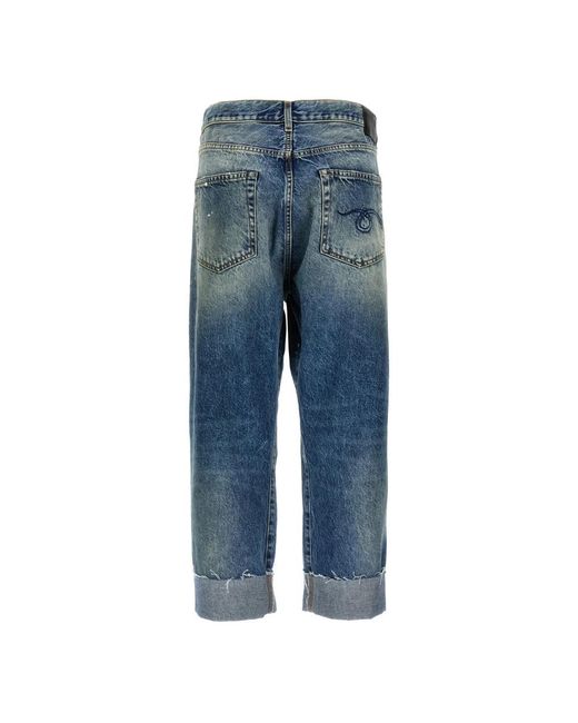R13 Blue Cropped Jeans