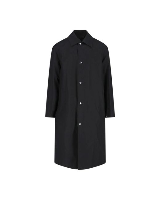 Jil Sander Black Single-Breasted Coats for men