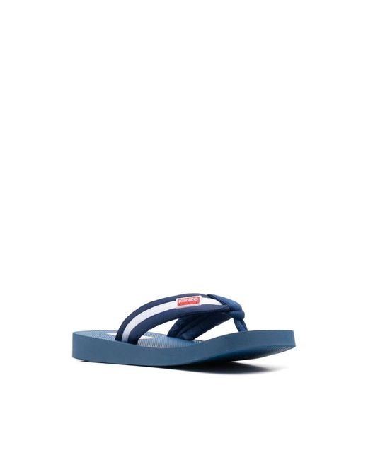 KENZO Sommer Herren Flip Flops in Blue für Herren