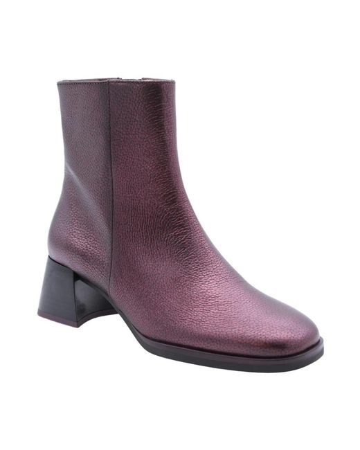 Hispanitas Purple Heeled Boots