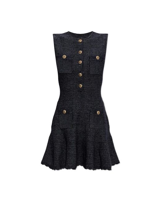 Self-Portrait Black Knitted Dresses