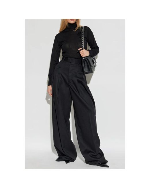 DSquared² Black Wide Trousers