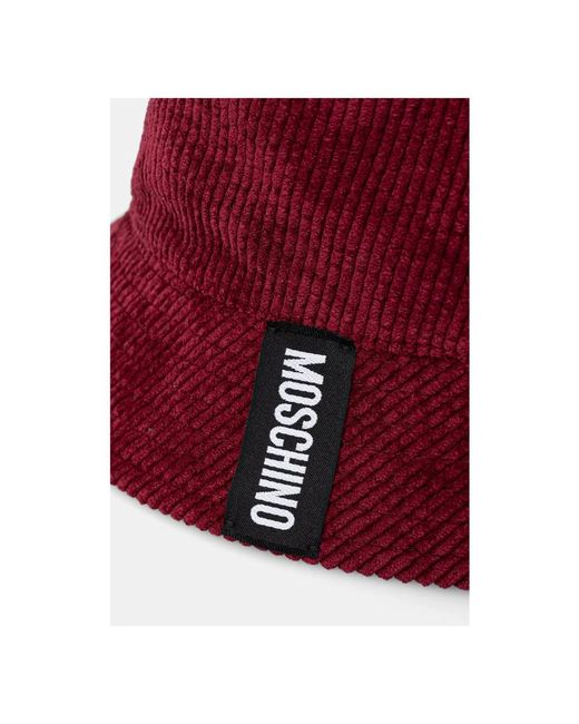 Moschino Red Bucket Hat