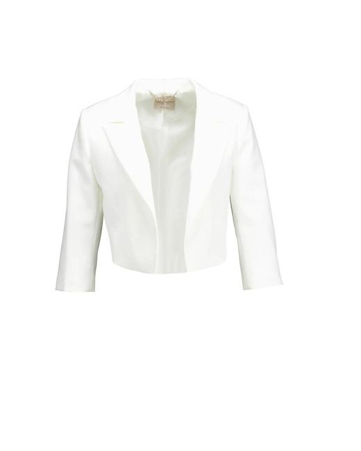 Rinascimento White Elegante weiße bolerojacke