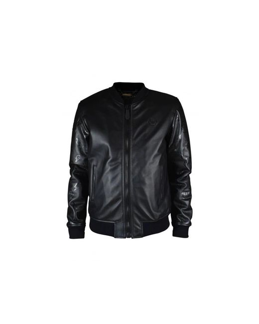 Leather Jackets Philipp Plein de hombre de color Black
