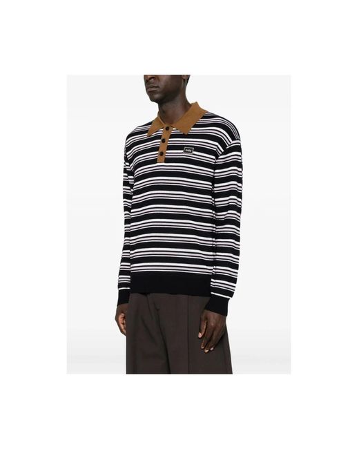 Drole de Monsieur Black Polo Shirts for men