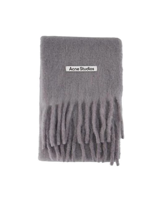 Acne Gray Winter Scarves