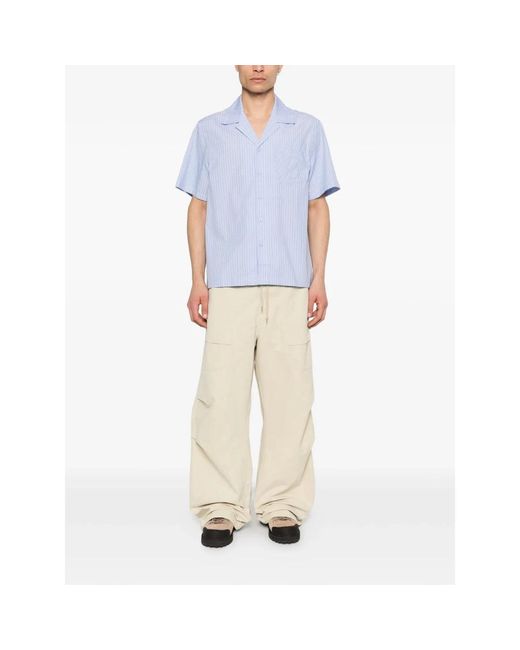 Arte' Blue Short Sleeve Shirts for men