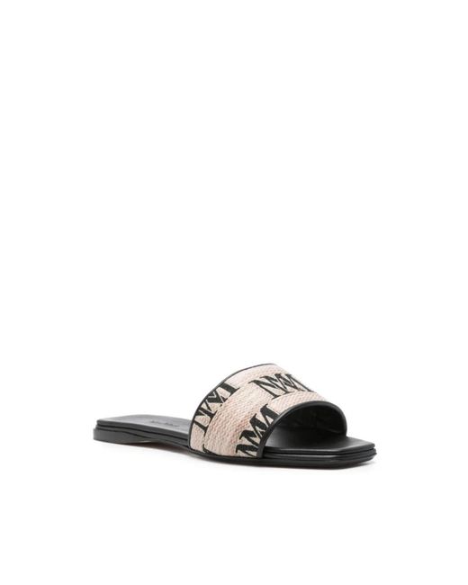 Max Mara Brown Sliders