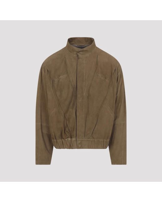 Giorgio Armani Green Bomber Jackets for men