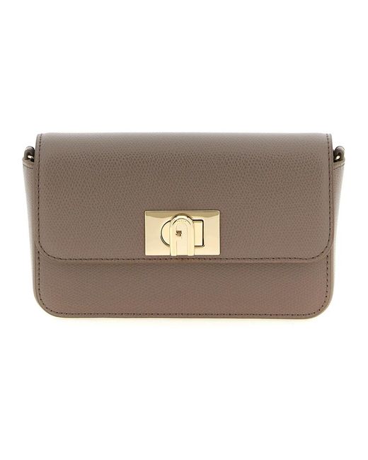 Furla Brown 1927 Mini Crossbody Bag