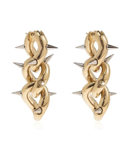 Earrings Acne de color Metallic