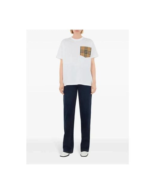 T-Shirts Burberry de color White